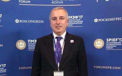 Георгий Цурцумия принимает участие в международном экономическом форуме в Санкт-Петербурге