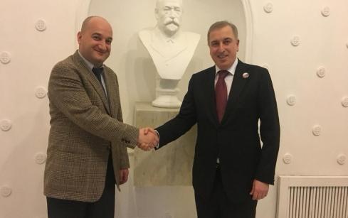 Георгий Цурцумия обсудил пути  сотрудничества с новым грузинским консулом Звиадом Татишвили